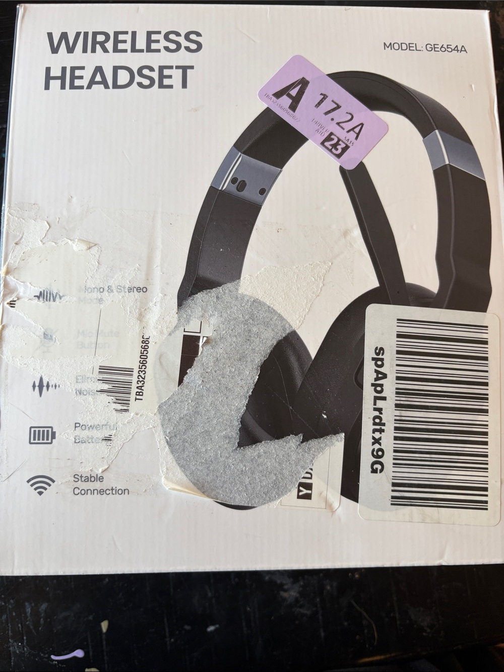 Wireless Headset in Black - Model GE654A